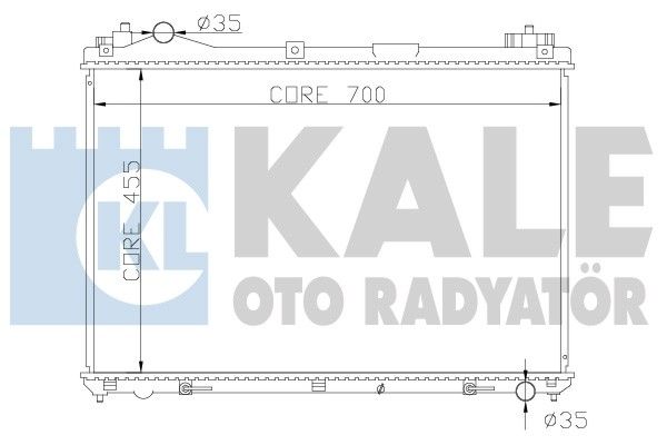 KALE OTO RADYATÖR Jäähdytin,moottorin jäähdytys 365400